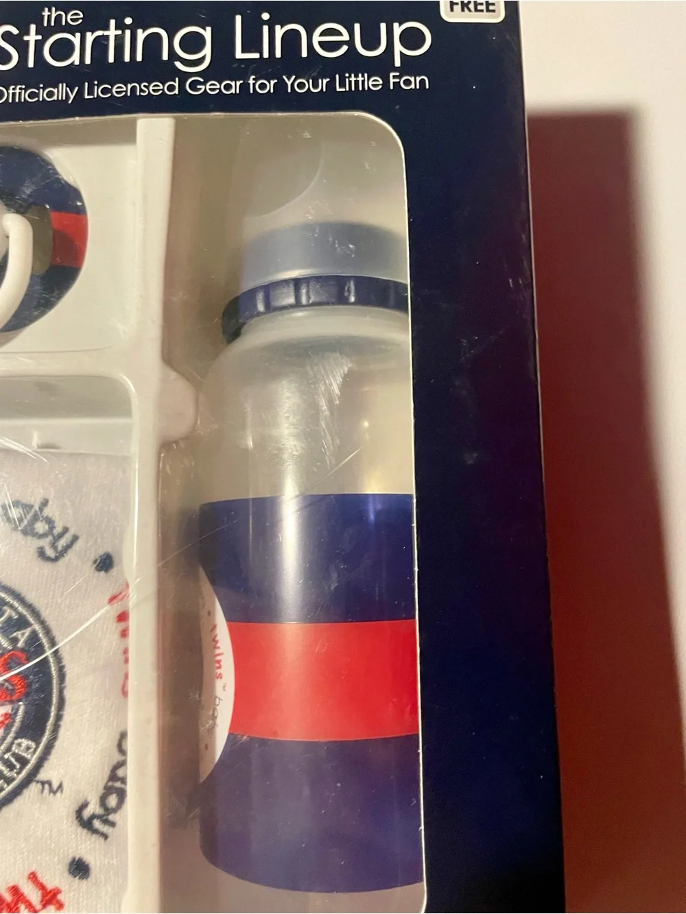 NIB MLB Minnesota Twins Baby Fanatic Starting Lineup Gift Set Bib Bottle NWT